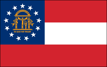 Georgia flag denoting local kitchen designers