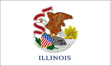 Illinois flag denoting local kitchen designers