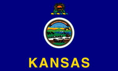 Kansas flag denoting local kitchen designers