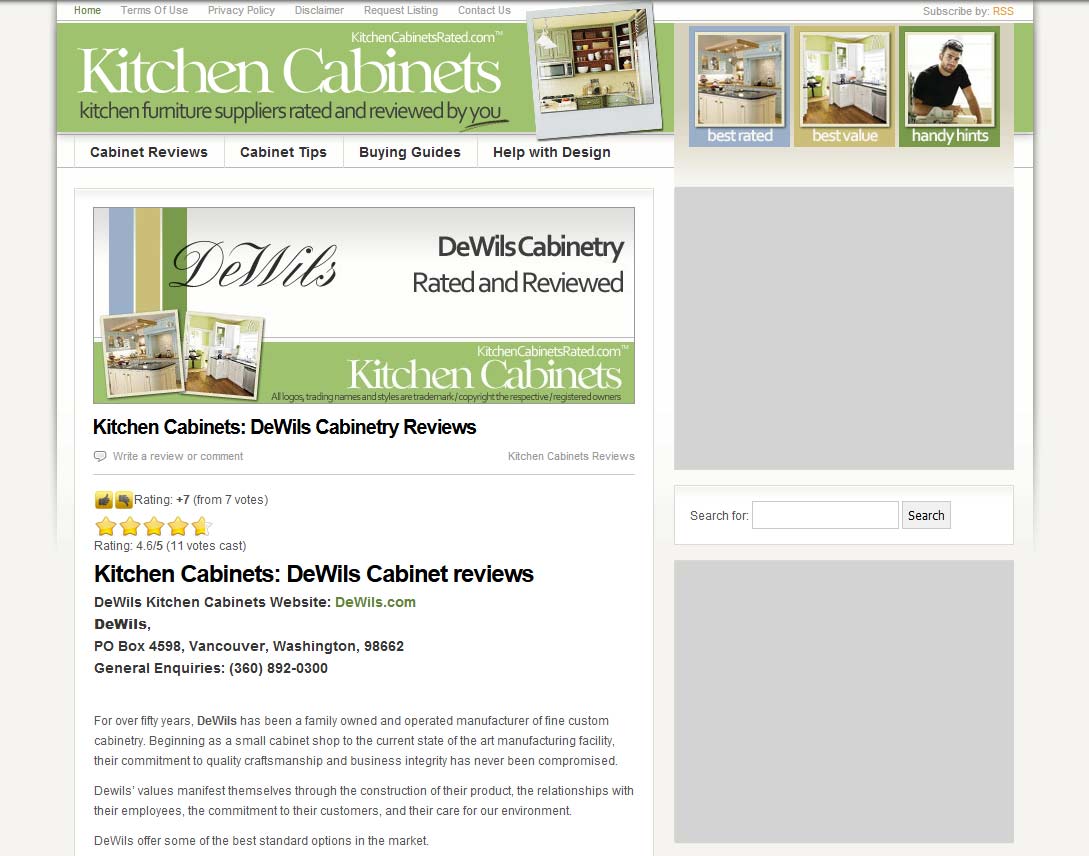 the original kitchen cabinets rated website