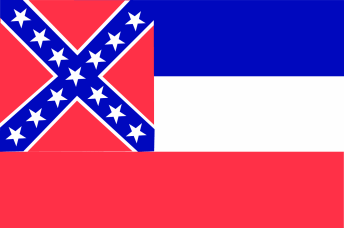 Mississippi flag denoting local kitchen designers