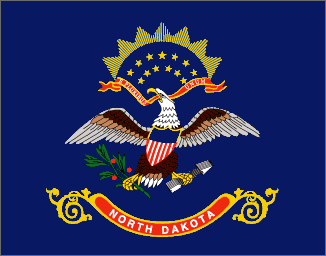 North Dakota flag denoting local kitchen designers