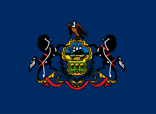 Pennsylvania flag denoting local kitchen designers